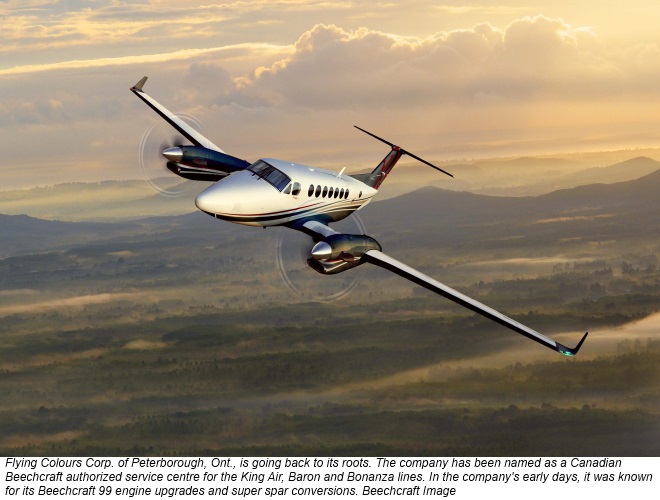 Flying Colours Corp Appointed As Beechcraft Authorized Service Centre Skies Mag