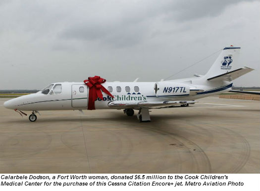Cook Children S Teddy Bear Transport Gains Speed And Distance With Cessna Citation Encore Skies Mag
