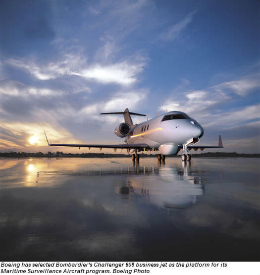 Boeing selects Bombardier Business Jet for Maritime Surveillance ...