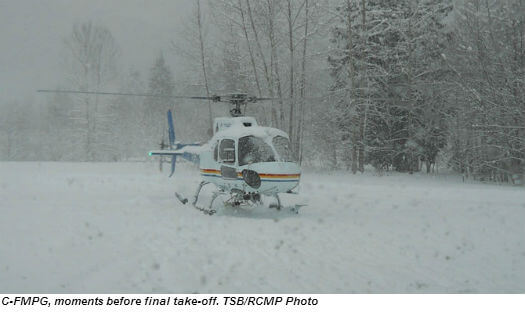 TSB Releases Report Into 2012 Fatal Crash Of RCMP Helicopter Near ...