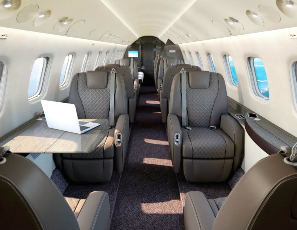 Embraer Legacy 650E interior
