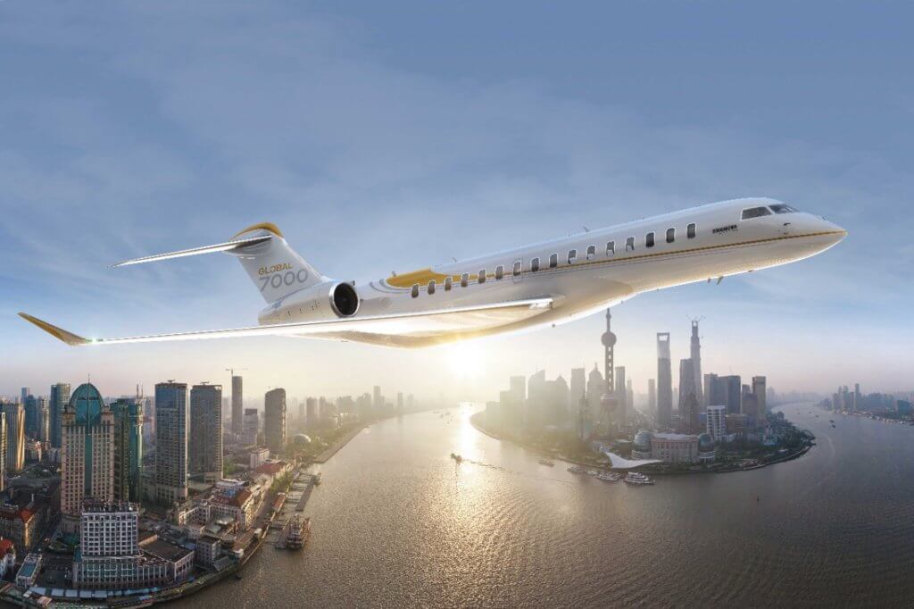 Bombardier Global 7000 aircraft