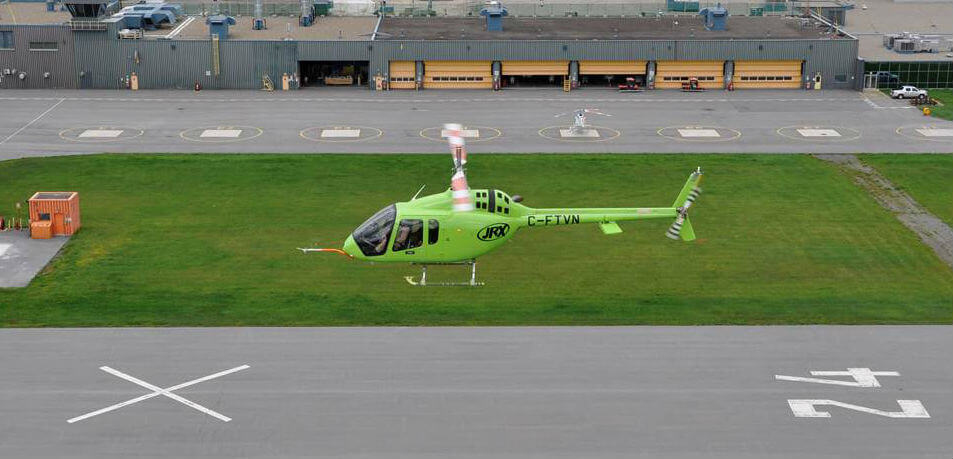 The Bell 505 is being marketed to a range of sectors including corporate/VIP, tourism, and utility. It is seen here at Bell Helicopter's Mirabel facility. Kenneth I. Swartz Photo