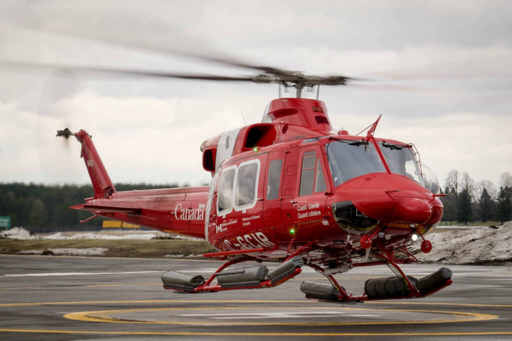 The Bell 412EPI helicopters will help support the Government of Canada's Oceans Protection Plan by enhancing the Coast Guard's capability to contribute to marine safety and environmental response across the country. CCG Photo