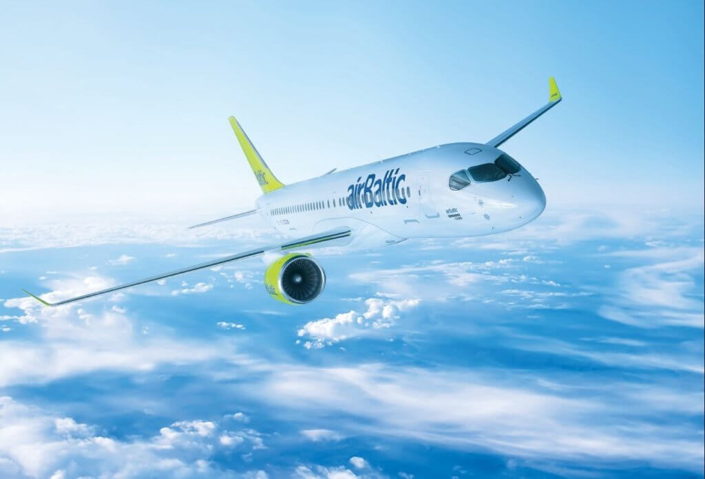 airBaltic has begun its transition to an all-Bombardier fleet. The airline has ordered a total of 20 CS300 aircraft. airBaltic Photo