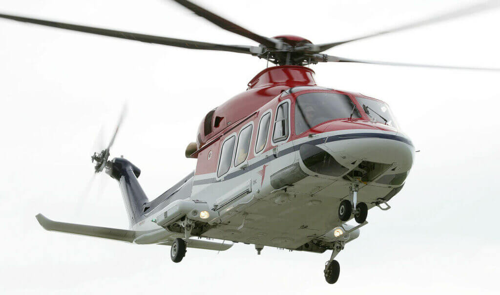 Flights supporting the operation from CHC's base in Den Helder using AW139s began in the beginning of January 2017. Leonardo Photo
