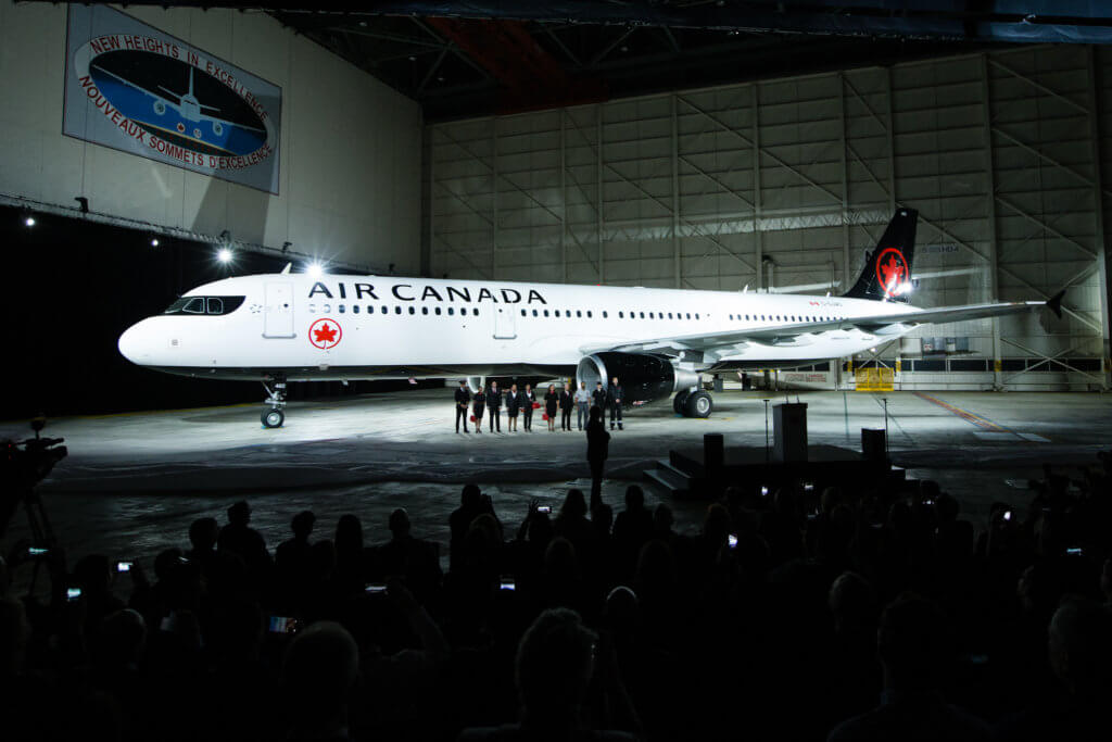 Airbus A321 C-GJWO at the Montreal event