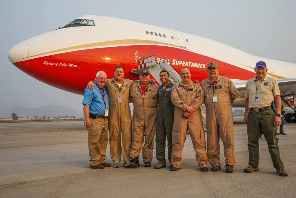 The Global SuperTanker crew on the ground in Santiago, Chile. Global SuperTanker Services Photo