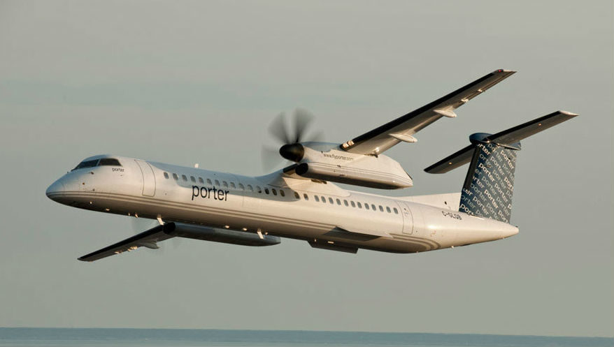 Flights also connect with Ottawa and Billy Bishop Toronto City Airport on the same aircraft. Other destinations in the Porter network are also accessible from these points. Porter Airlines Photo
