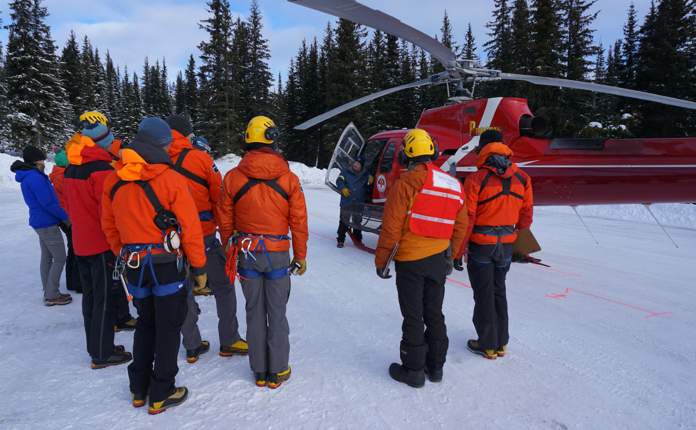 Parks Canada trains Jasper-based SAR teams on new human external cargo equipment from Boost Systems. Boost Human External Cargo Systems Photo