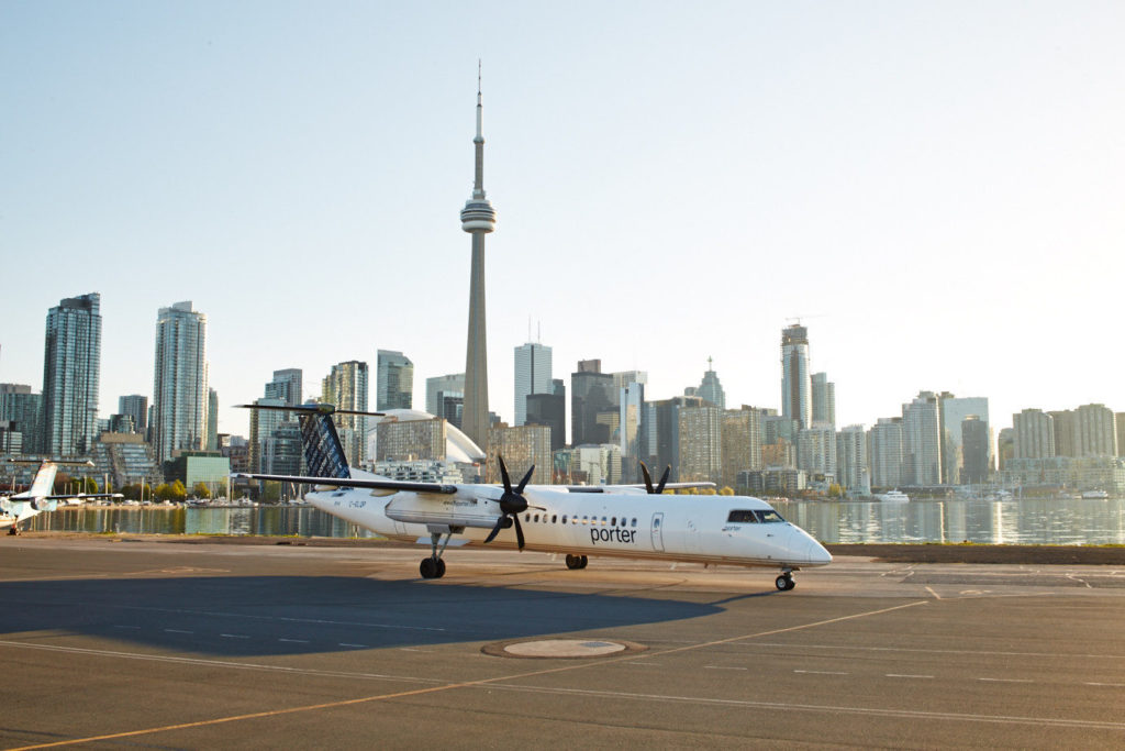 Passengers can fly non-stop from Billy Bishop Toronto City Airport to Mont Tremblant International Airport in just 70 minutes. Porter Photo