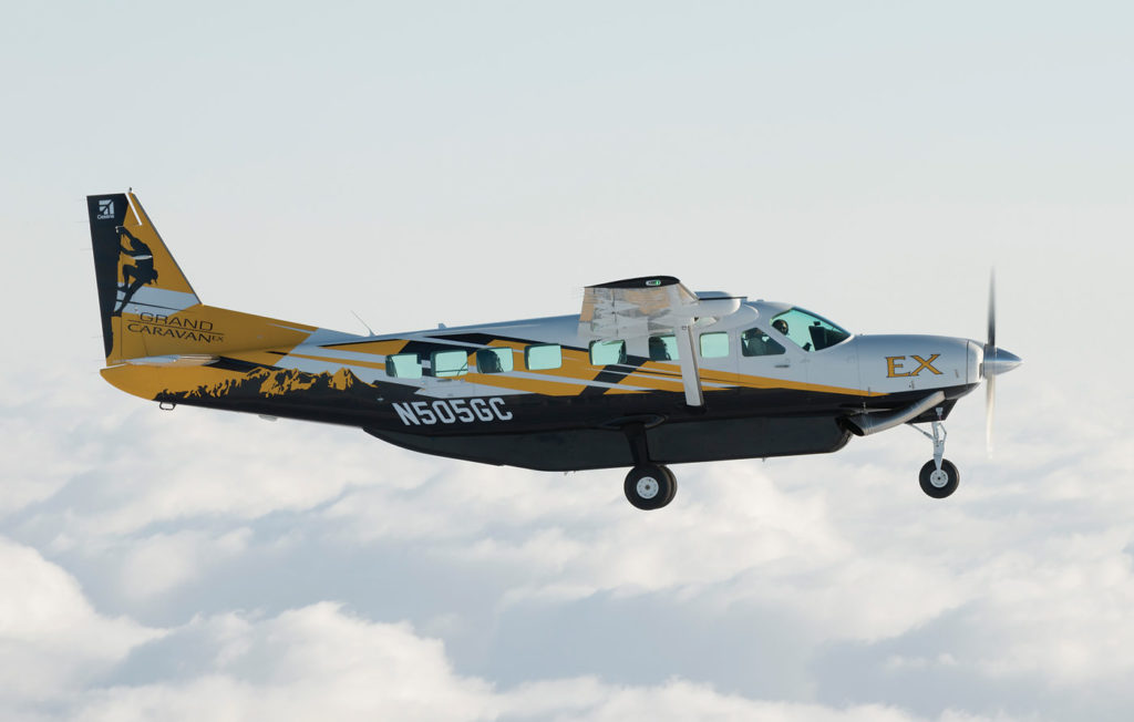Also by Cessna, the Grand Caravan EX is the latest in a line that has been in production since 1985. Featuring the Garmin G1000, the EX can seat up to 14 and carry as much as 3,692 pounds. Textron Photo