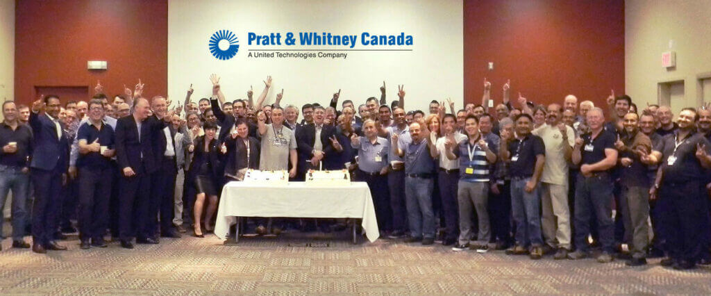 Pratt & Whitney Canada recently celebrated the production of its 100,000th engine. The company has 60,000 in-service engines operated by 12,300 customers in more than 200 countries and territories worldwide. P&WC Photo