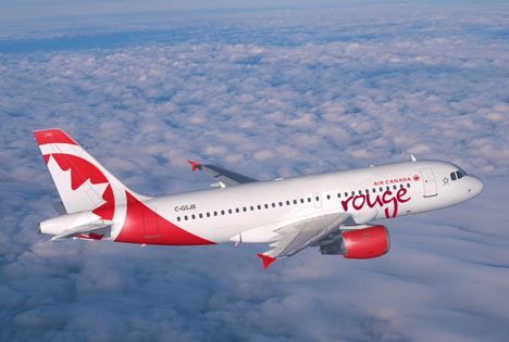Air Canada Rouge has begun offering high-speed, satellite internet aboard its Airbus A319 aircraft. Air Canada Photo