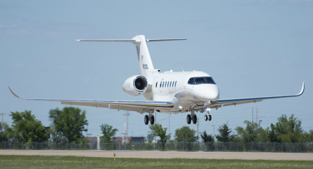 Textron Aviation test pilots Andrew Peters and Brian Gigax took the aircraft to full envelope during the three-hours and 20-minute flight and the aircraft reached all of its performance targets. Textron Photo