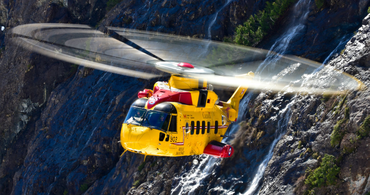 Defence Minister Harjit Sajjan noted that both the CH-146 Griffon multi-role utility helicopters and CH-149 Cormorant search and rescue helicopters (pictured here) are waiting decisions on mid-life upgrade projects that, at present, remain unfunded. Mike Reyno Photo