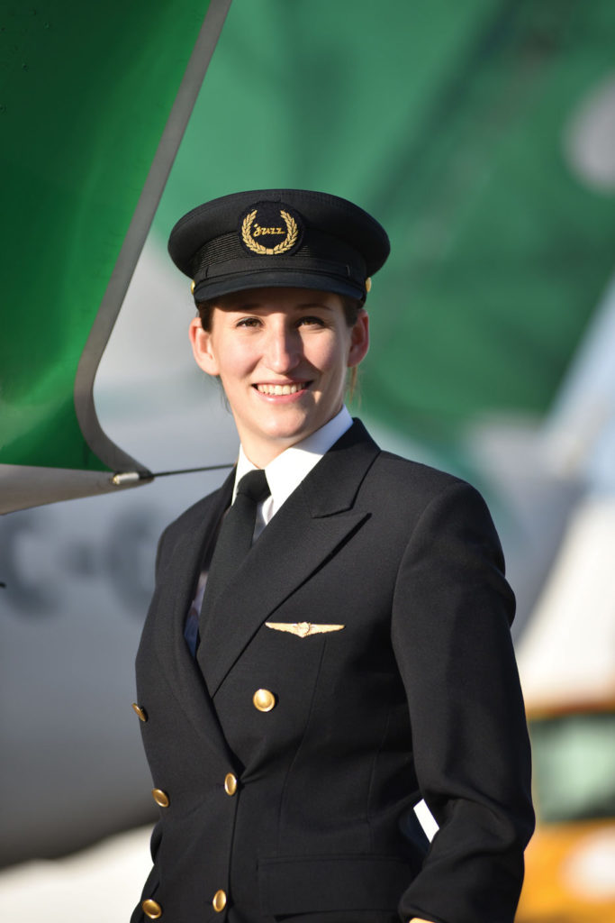 Former Jazz Cadet Erin Grant graduated from Seneca College in 2013 and transitioned first to Jazz and then recently to Air Canada, where she will be a first officer with Rouge on the Boeing 767. Jazz Aviation Photo