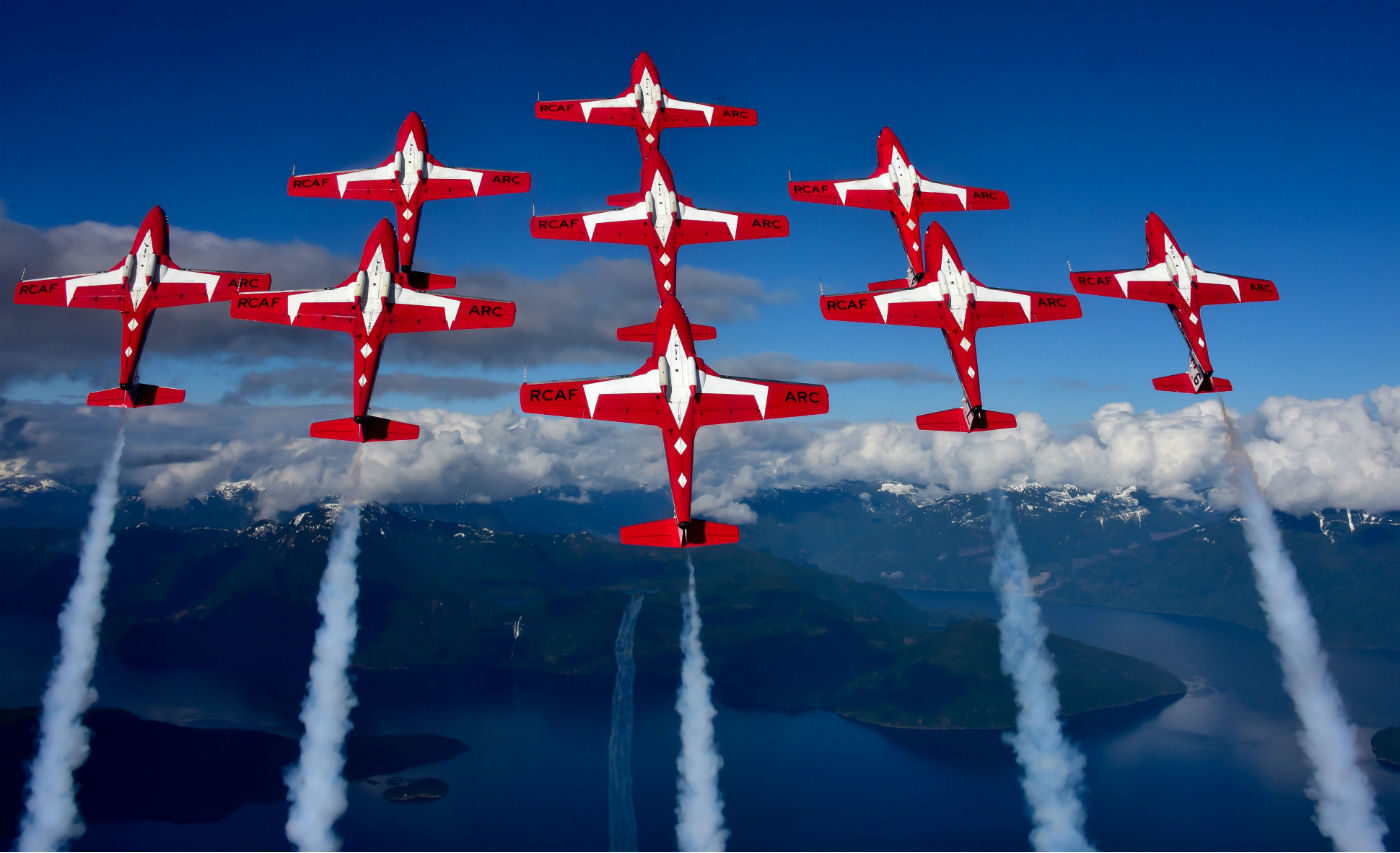 The Canadian Forces Snowbirds will fly over Parliament Hill on Canada Day and will play an essential role in the sesquicentennial celebrations. Mike Reyno Photo