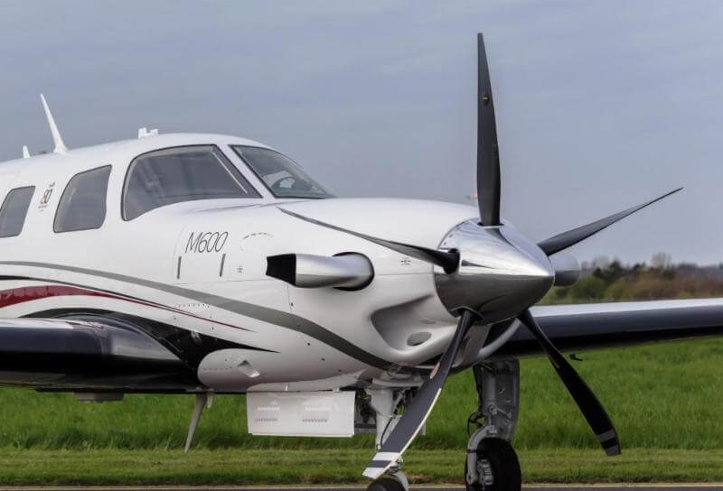 Hartzell five-blade composite propeller is offered as a Piper factory option for 2017 on new M600 aircraft. Hartzell Photo