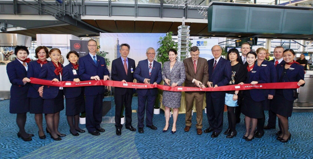 Air Canada held a gate celebration at Vancouver International Airport on June 9. Air Canada Photo