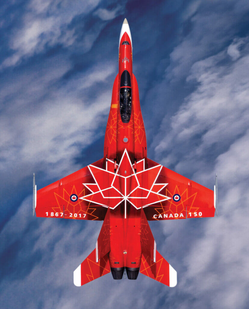 The RCAF unveiled its 2017 CF-18 Demonstration Jet celebrating Canada's 150th anniversary of Confederation back in April. Mike Reyno Photo