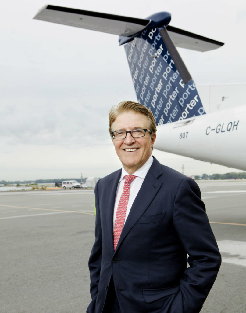 Robert Deluce's recent honour represents a continuing career that began by assisting his parents as a boy with their small hunting and fishing charter service in Northern Ontario, through to his current position at Porter. Deluce is the airline's founding CEO, having served in the role for more than a decade. Porter Photo