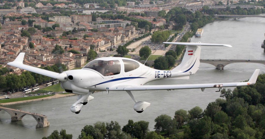 In June, the first Canadian-assembled DA40 NG powered by a four-cylinder Austro Engine AE300 diesel flew for the first time at London Airport. Diamond Aircraft Photo