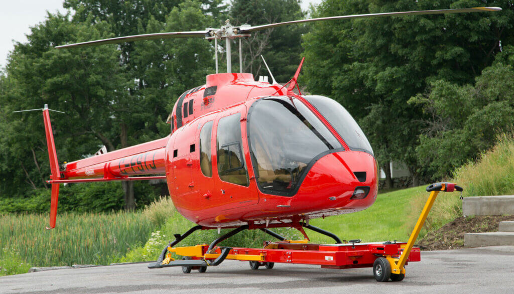 The addition of the Bell 505 to the list of compatible helicopters for the Heli Carrier makes it the perfect choice for private owners as well as commercial operators. Helitowcart Photo