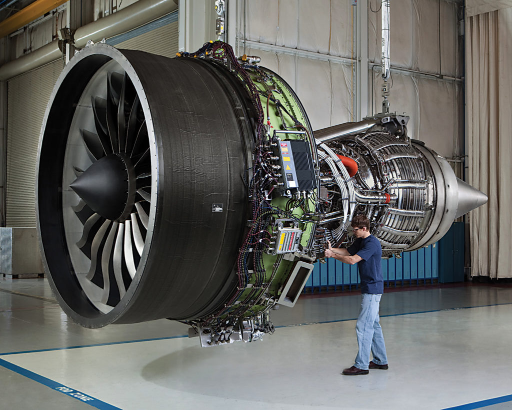 Staff in Bromont also make parts for the GEnx, a next-generation engine for, among others, Boeing's 787 Dreamliner. GE Photo
