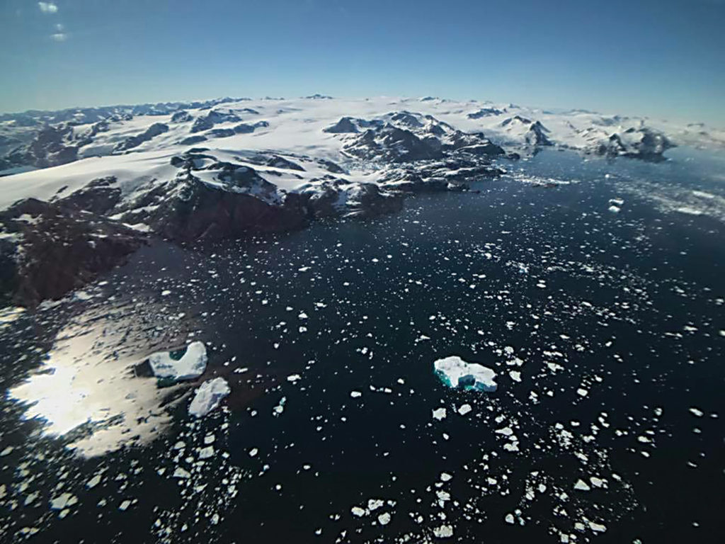 The frigid waters and snowy peaks of Greenland made for beautiful scenery. 