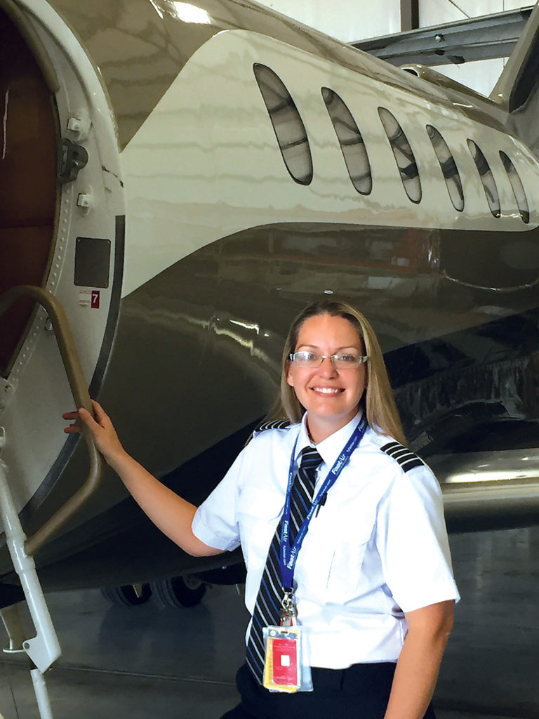 FastAir chief pilot Cecily Kennedy never aspired to work for an airline. She's found a career she loves as a charter pilot. FastAir Photo