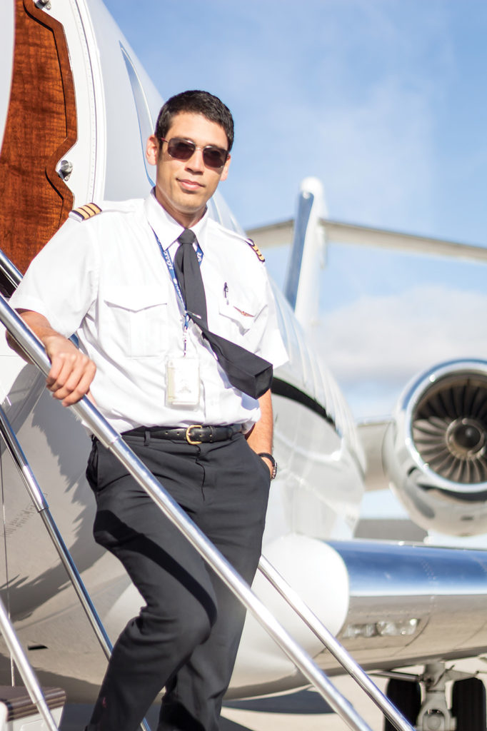 Marcellin paid his dues early in his career as a charter pilot. It led to a job he loves, flying a Bombardier Global Express XRS. Chartright Photo