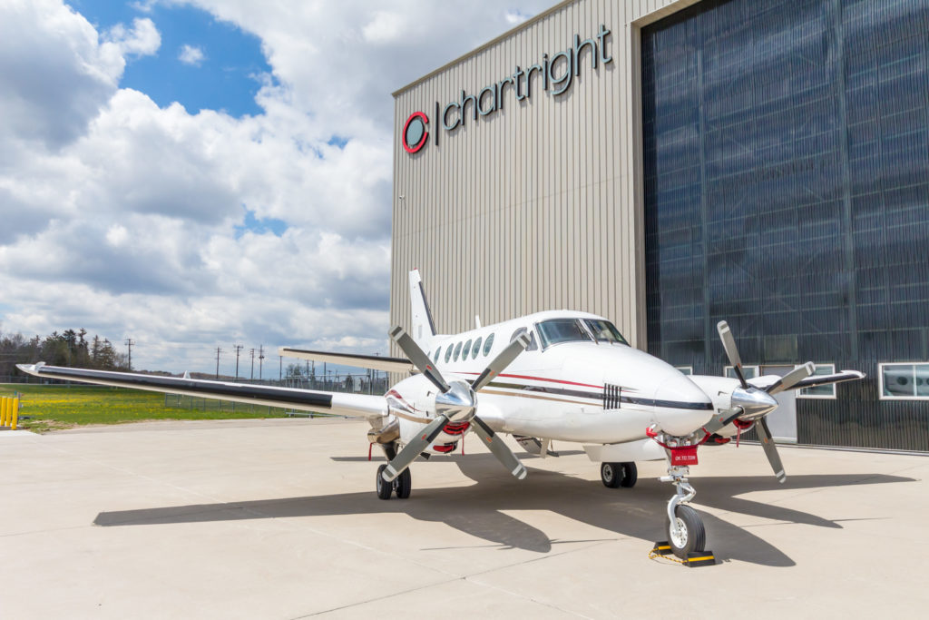 Chartright operates a 50,000-square-foot hangar and fixed based operations facility at the Region of Waterloo International Airport. Kitchener Aero will become Chartright's newest tenant at this location. Chartright Photo