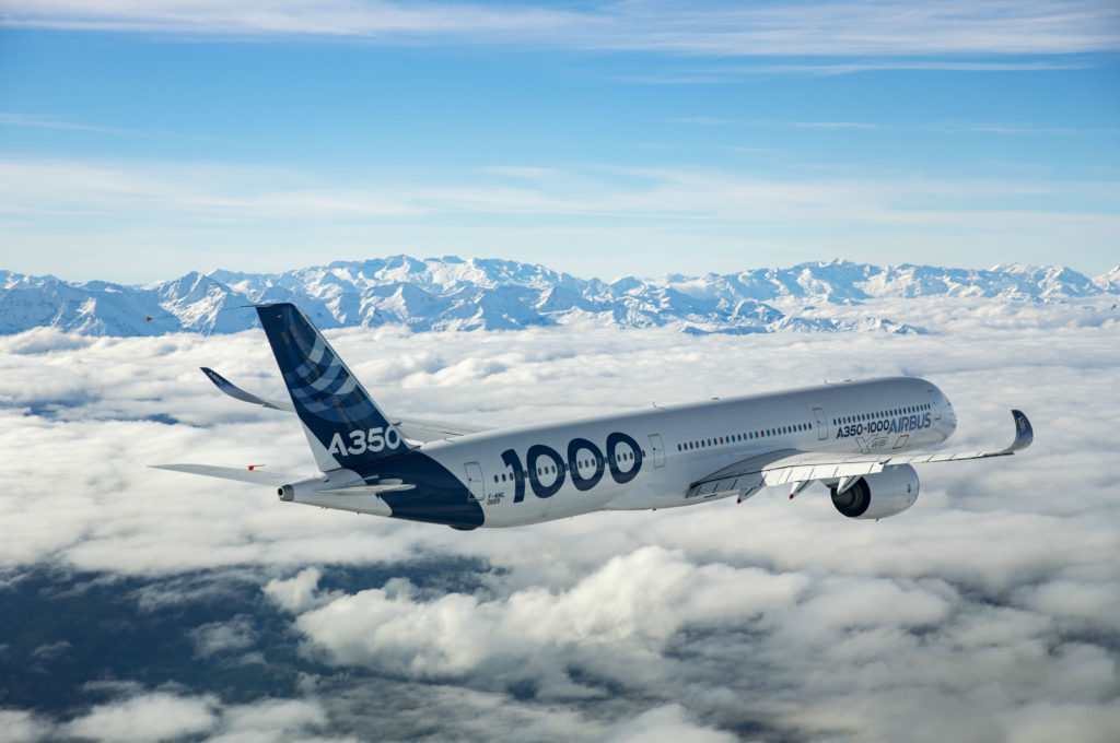 Airbus A350-1000 in flight