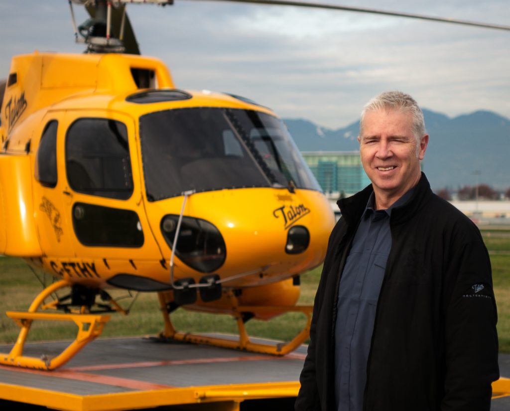 Murray ensures Talon Helicopters maintains a 24/7 search-and-rescue response position answering the call to assist with more than 100 rescue operations annually, throughout the Lower Mainland of British Colombia. Talon Helicopters Photo
