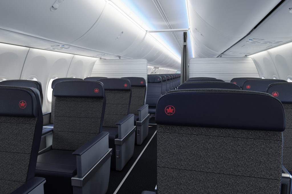 Inside view of business class