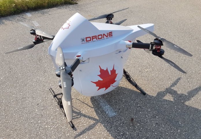 Tests were conducted utilizing the company's Transport Canada-compliant Sparrow Drone that has a lifting capacity of five kilograms. DDC Photo