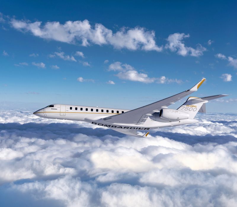 Global 7500 aircraft in flight