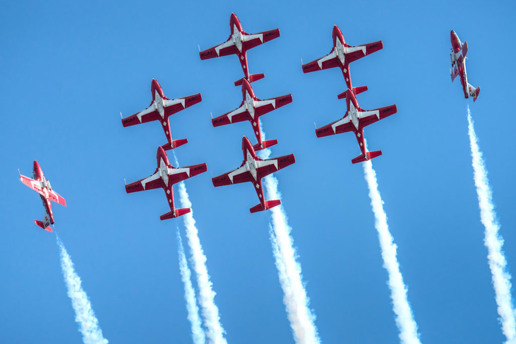 The Canadian Forces Snowbirds will put on a display at this year's Bell Fort Worth Alliance Air Show, to be held mid-October at Fort Worth Alliance Airport. Stuart Sanders Photo 