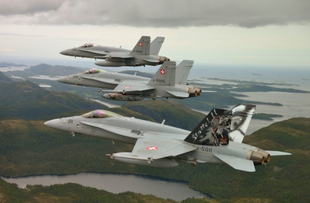 L3 MAS recently won a contract for the provision of preventive modifications for high-priority structural locations on the inner wings of the Swiss Air Force F/A-18 fleet. SAF Photo