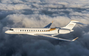 The latest addition to Bombardier's fleet is the Global 7500 business jet, with a first delivery scheduled for next month. Bombardier Photo