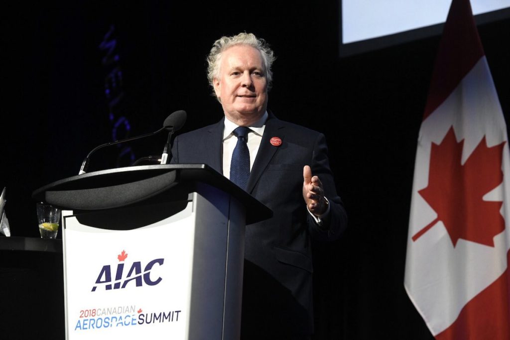 Charest will be leading Vision 2025 engagement days in key aerospace communities across Canada through the end of January 2019. AIAC Photo