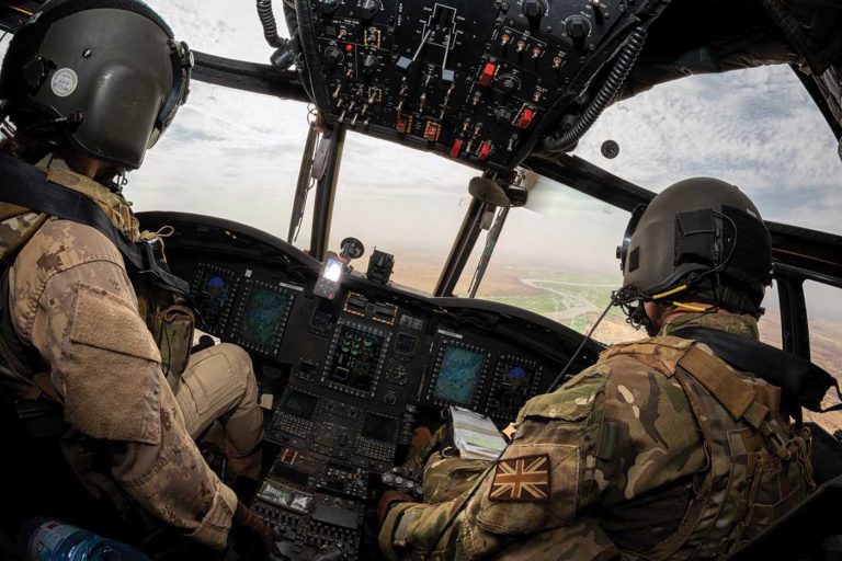 Despite the extreme heat in Mali, the complex avionics on the CH-147F Chinooks have been 