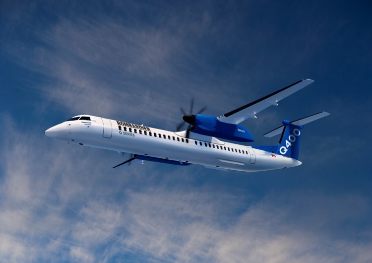 Rendering of a Bombardier Q400