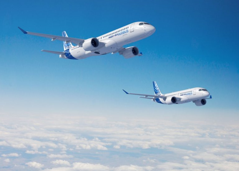 A220 aircraft range increased by up to 450 nm, opening new route possibilities for airlines around the world. Airbus Image