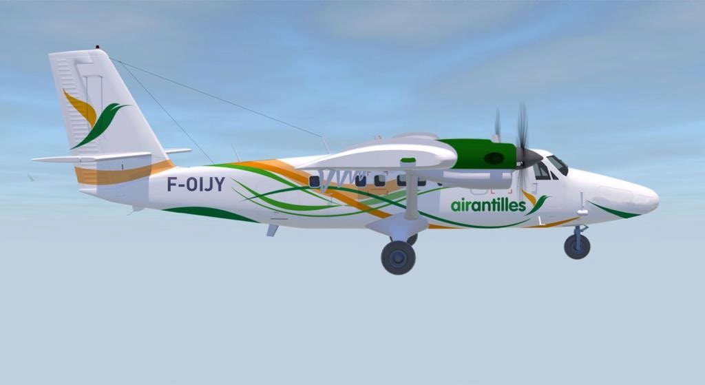 Proposed paint scheme for Air Antilles' new Series 400 Twin Otters scheduled for delivery at the end of 2019. Viking Air Image