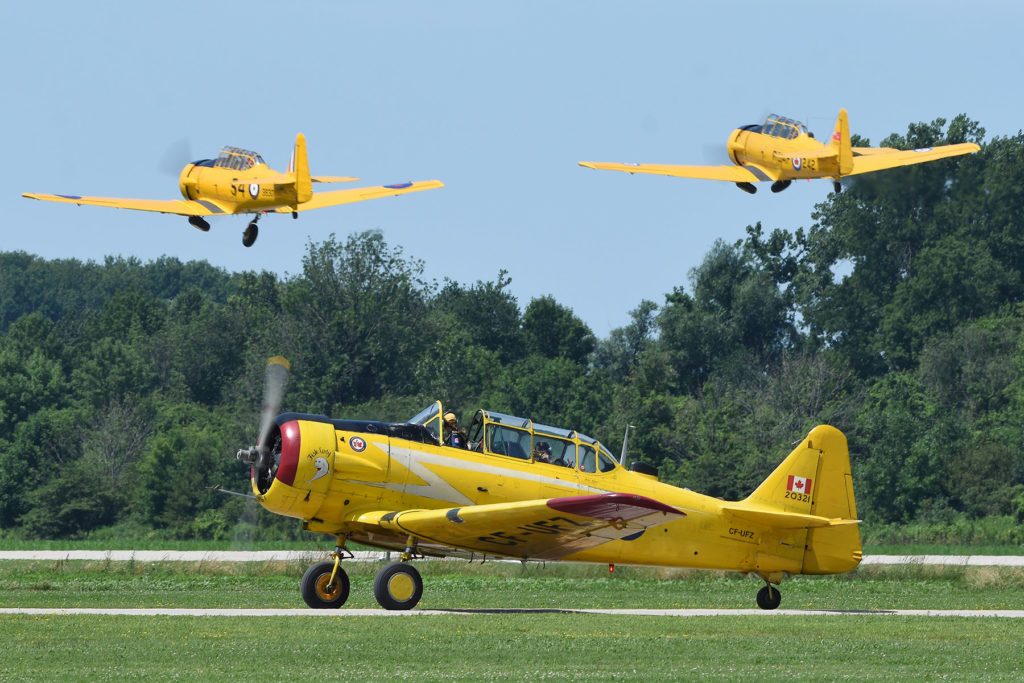 The North American Harvard traces its roots back to 1935 with the NA-16 prototype, and first saw service in Canada in 1939 as an advanced trainer for the British Commonwealth Air Training Plan. Eric Dumigan Photo