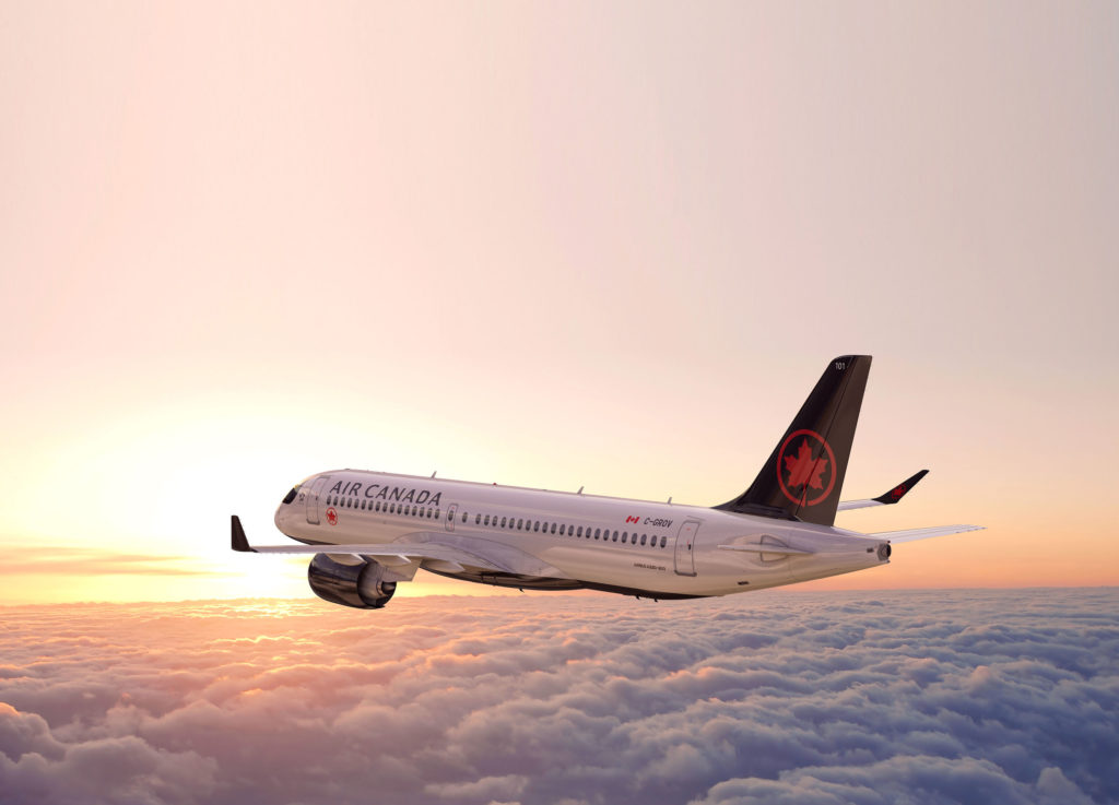 Air Canada's first Airbus A220-300, built at Airbus Canada's Mirabel, Que., facility employing 2,500 people, is scheduled to be delivered later this year. Air Canada Image