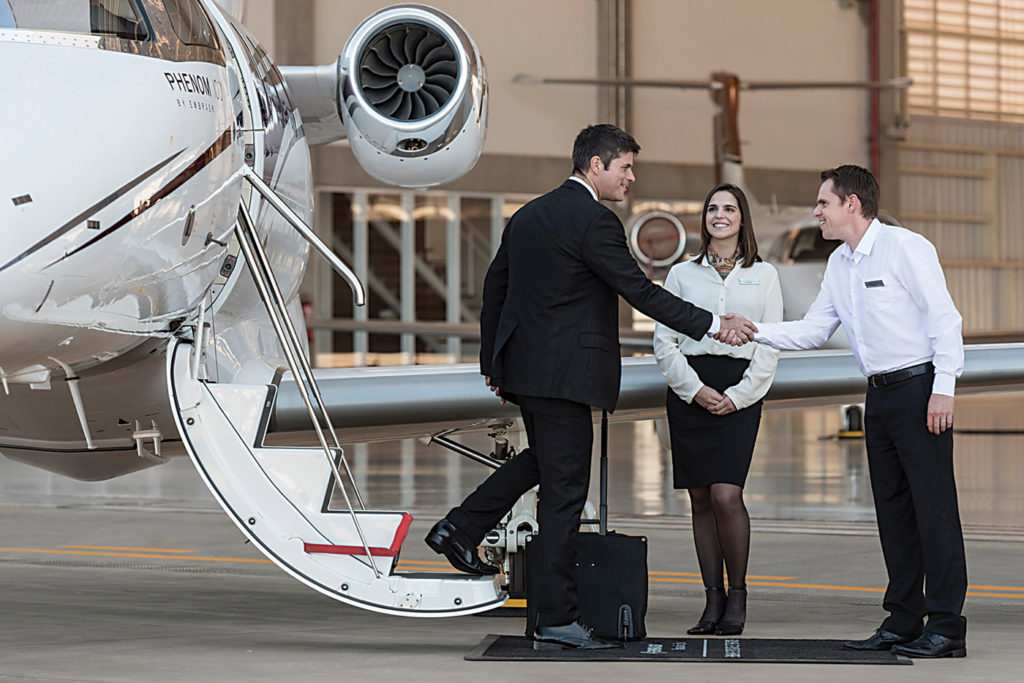 The business aviation "time machine" enables employees to reach multiple destinations in a single day, enhances customer relations, and allows companies to access remote operations quickly. Paulo Fridman Photo