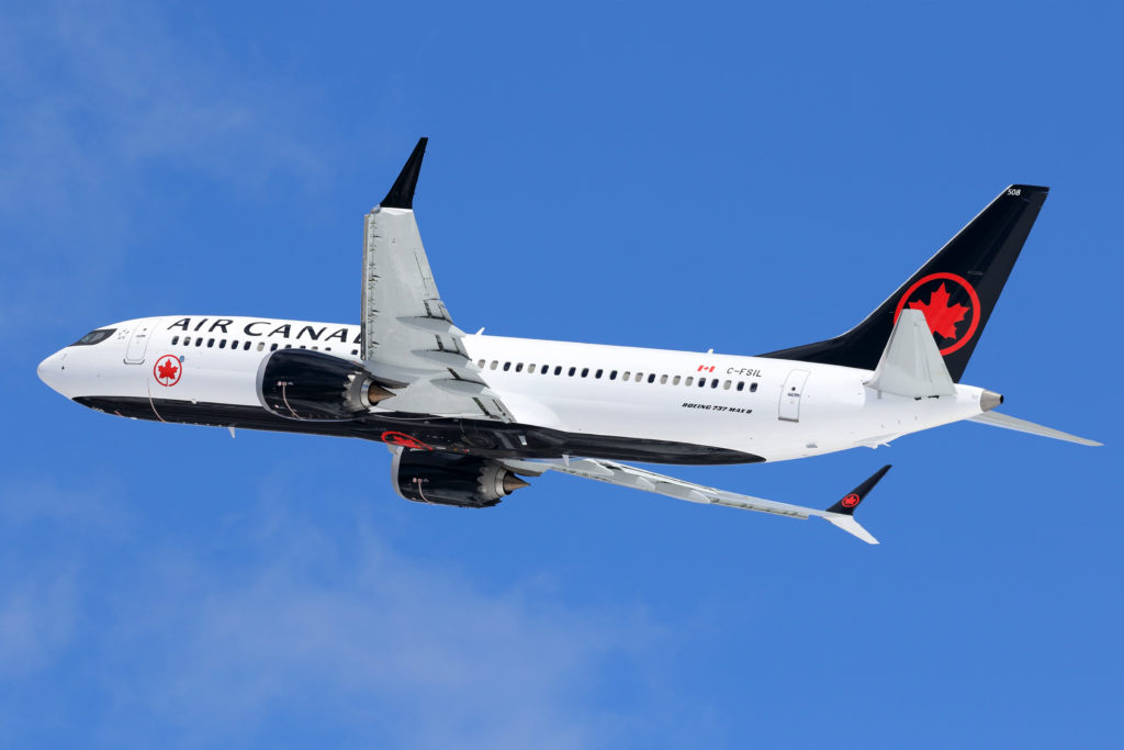 In compliance with a safety notice closing Canadian airspace issued by Transport Canada on March 13, 2019, Air Canada grounded its fleet of 24 Boeing 737 MAX aircraft. Mike Durning Photo